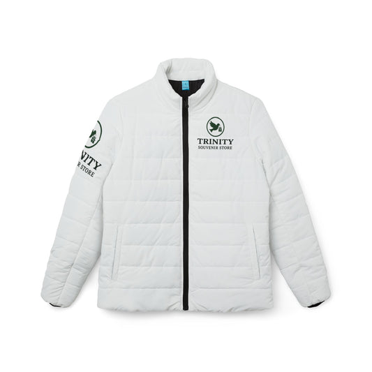 Puffer Jacket — Trinity Camping Crew Logo with Teepee Back Print