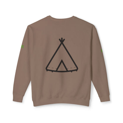 Trinity Souvenir Crewneck Sweatshirt — Dove Logo & Teepee Back Graphic