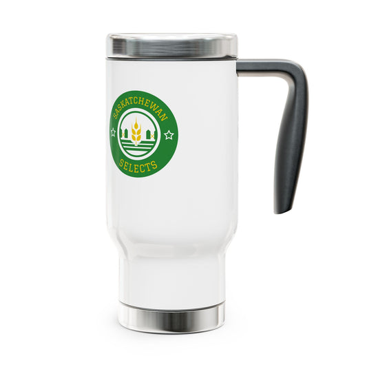 Stainless Steel Travel Mug with Handle, 14oz