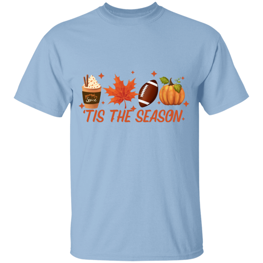 Tis the Season Youth T-Shirt, Fall Coffee Shirt, Hot Coffee Shirt, Fall Shirt, Pumpkin Latte Drink, Thanksgiving, Pumpkin Spice Shirt