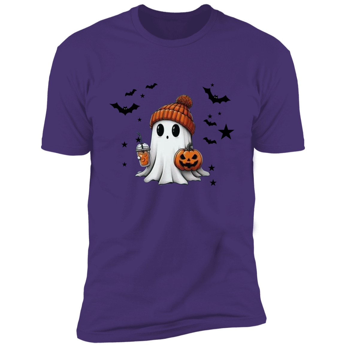 Premium Short Sleeve T-Shirt Halloween Ghost Comfort Colors Shirt, Cute Ghost Shirt, Women's Halloween Shirt, Cute Fall Shirt, Spooky Season Shirt, Gift For Halloween