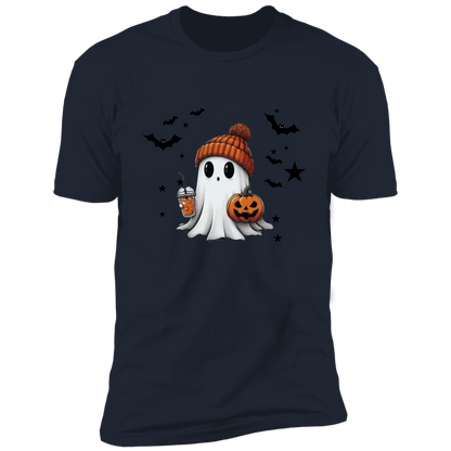 Premium Short Sleeve T-Shirt Halloween Ghost Comfort Colors Shirt, Cute Ghost Shirt, Women's Halloween Shirt, Cute Fall Shirt, Spooky Season Shirt, Gift For Halloween