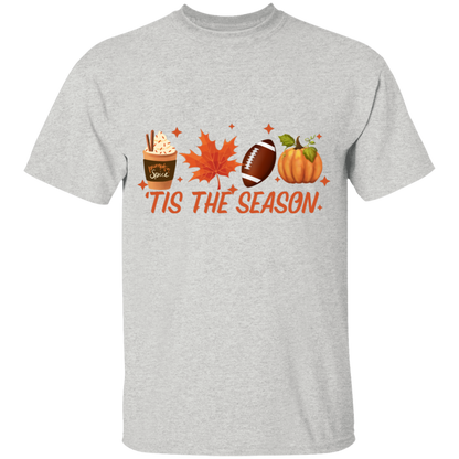 Tis the Season Youth T-Shirt, Fall Coffee Shirt, Hot Coffee Shirt, Fall Shirt, Pumpkin Latte Drink, Thanksgiving, Pumpkin Spice Shirt