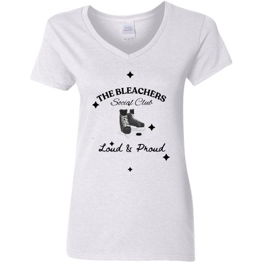 Bleachers Social Club Ladies' 5.3 oz. V-Neck T-Shirt