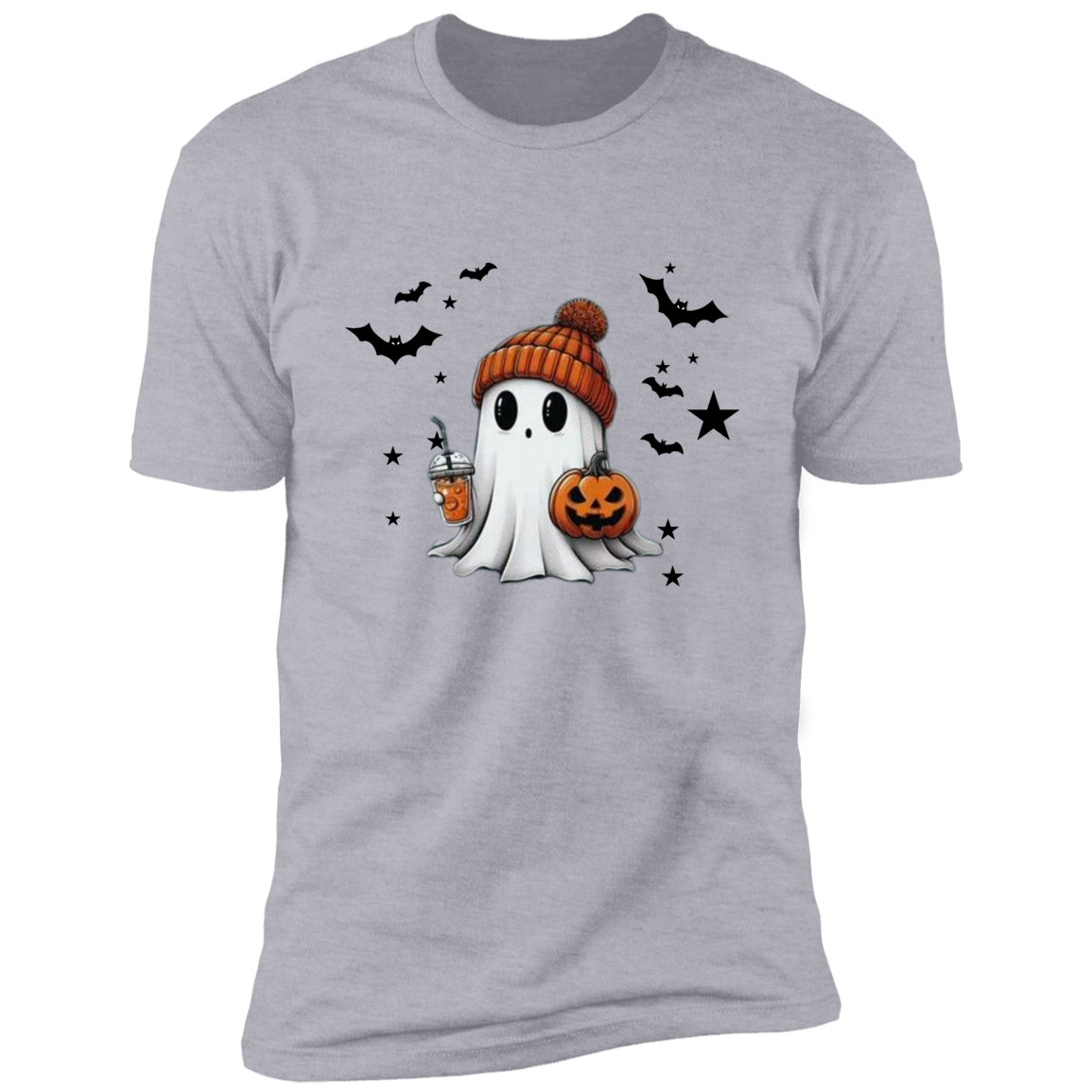 Premium Short Sleeve T-Shirt Halloween Ghost Comfort Colors Shirt, Cute Ghost Shirt, Women's Halloween Shirt, Cute Fall Shirt, Spooky Season Shirt, Gift For Halloween