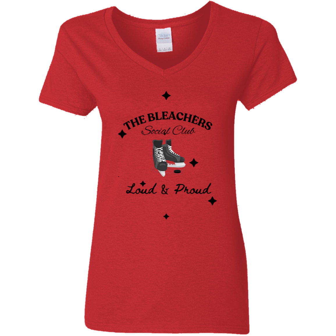 Bleachers Social Club Ladies' 5.3 oz. V-Neck T-Shirt