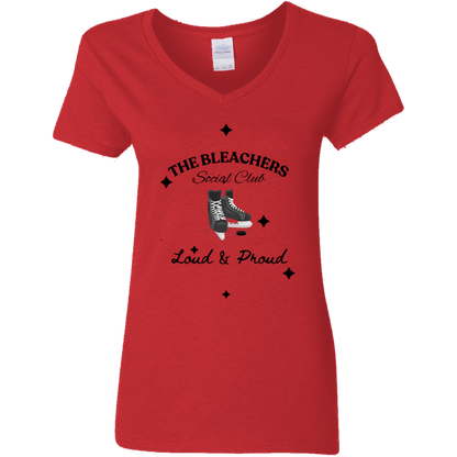 Bleachers Social Club Ladies' 5.3 oz. V-Neck T-Shirt