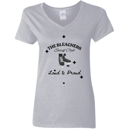 Bleachers Social Club Ladies' 5.3 oz. V-Neck T-Shirt