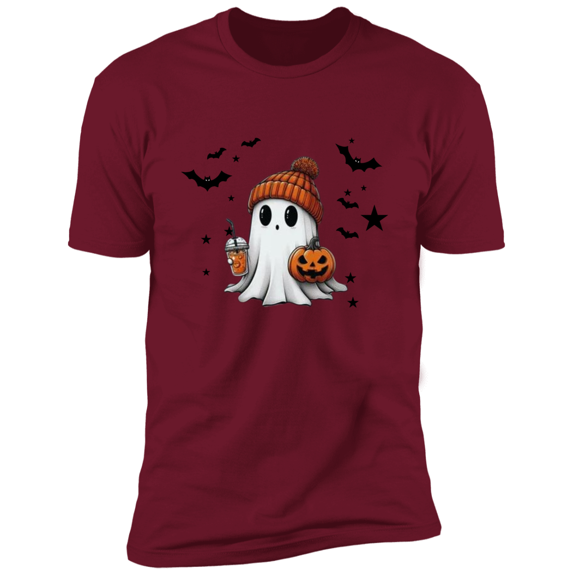 Premium Short Sleeve T-Shirt Halloween Ghost Comfort Colors Shirt, Cute Ghost Shirt, Women's Halloween Shirt, Cute Fall Shirt, Spooky Season Shirt, Gift For Halloween