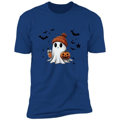 Premium Short Sleeve T-Shirt Halloween Ghost Comfort Colors Shirt, Cute Ghost Shirt, Women's Halloween Shirt, Cute Fall Shirt, Spooky Season Shirt, Gift For Halloween