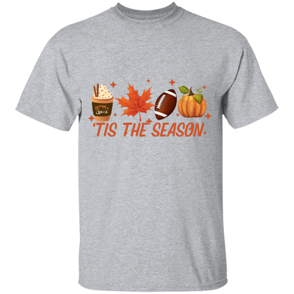 Tis the Season Youth T-Shirt, Fall Coffee Shirt, Hot Coffee Shirt, Fall Shirt, Pumpkin Latte Drink, Thanksgiving, Pumpkin Spice Shirt