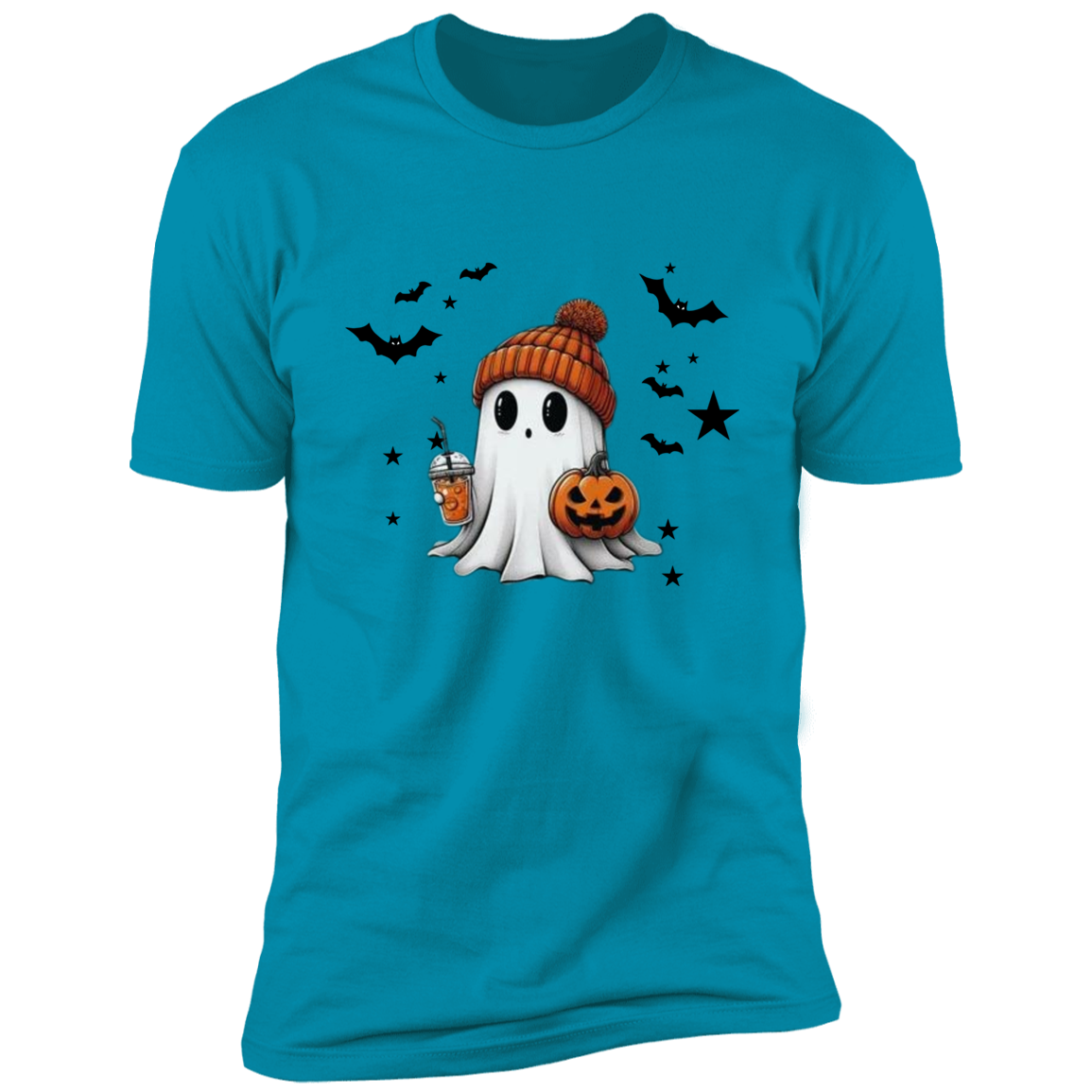 Premium Short Sleeve T-Shirt Halloween Ghost Comfort Colors Shirt, Cute Ghost Shirt, Women's Halloween Shirt, Cute Fall Shirt, Spooky Season Shirt, Gift For Halloween