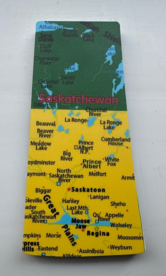 3D PVC Tourism Souvenir Fridge Magnet, High Quality Saskatchewan Map 3D Fridge Magnets