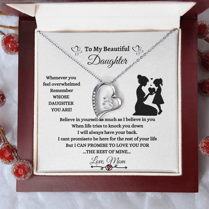 To My Beautiful Daughter/I Believe in You/Forever Love Necklace