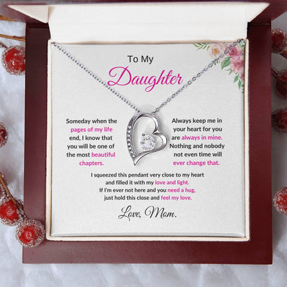 To My Daughter / Forever  Love necklace / Daughter Necklace