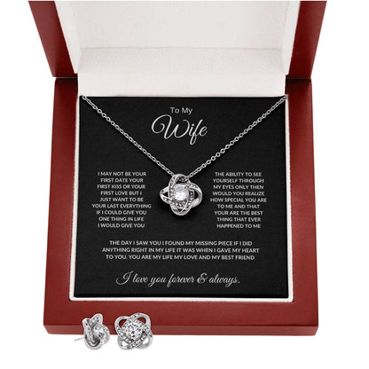 Wife Love knot necklace bundle/My Beautiful Wife  Love Bundle