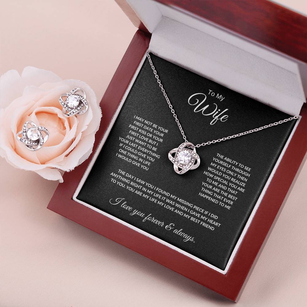 Wife Love knot necklace bundle/My Beautiful Wife  Love Bundle