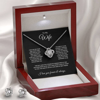 Wife Love knot necklace bundle/My Beautiful Wife  Love Bundle