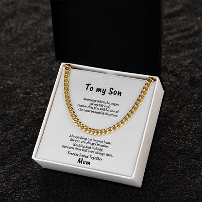 To My Son/ Cuban Link Necklace