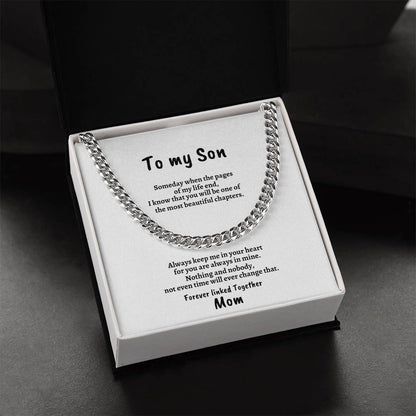 To My Son/ Cuban Link Necklace