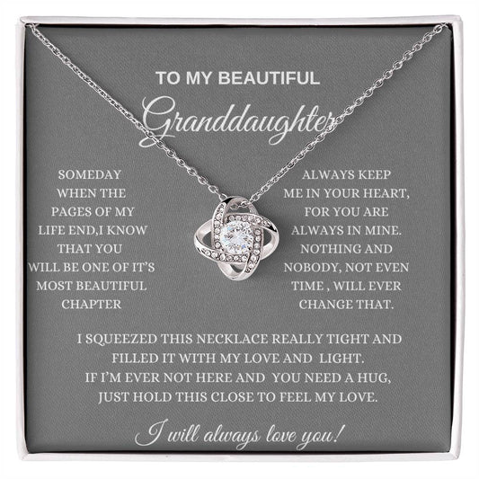 To My Beautiful Granddaughter/ Love Necklace -GR