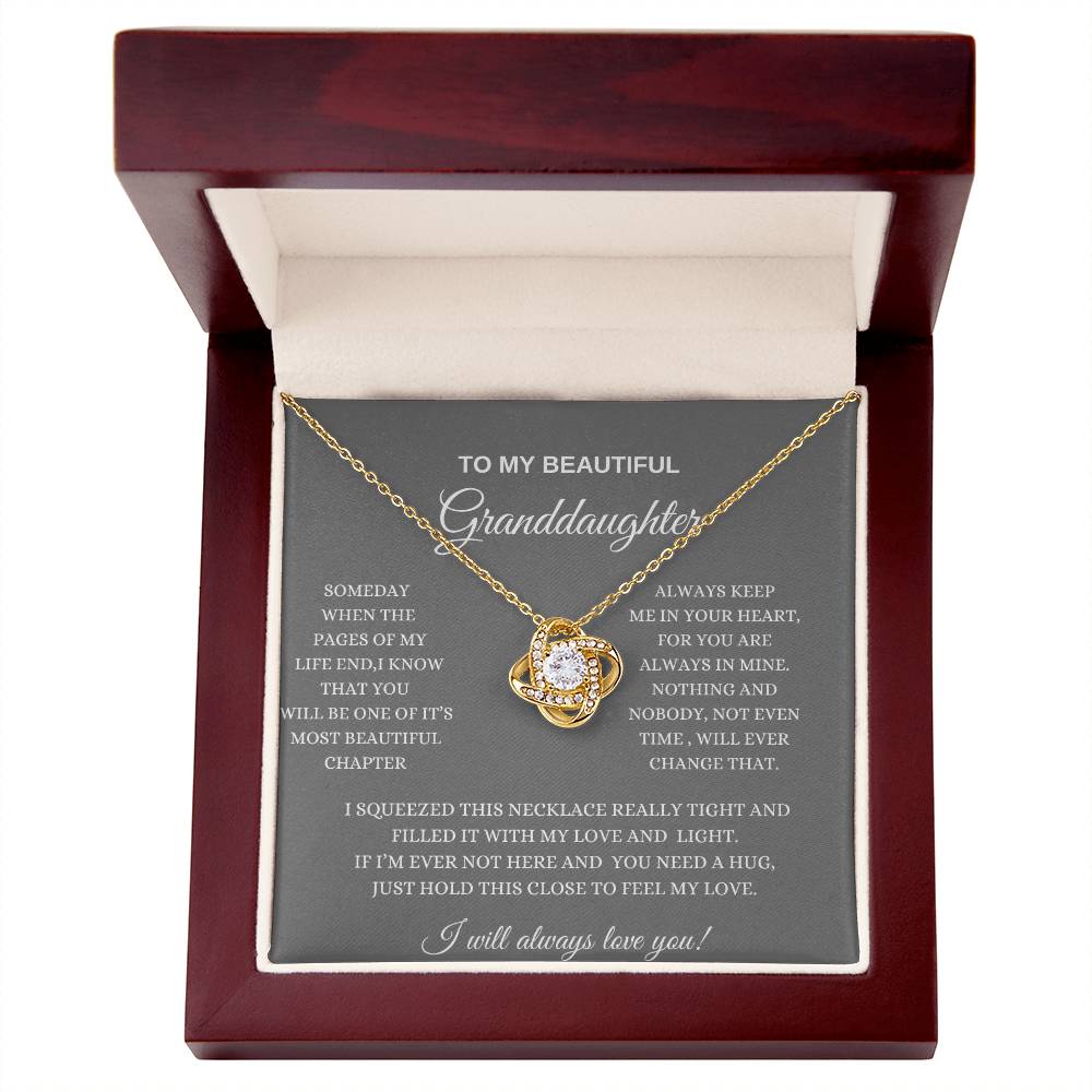 To My Beautiful Granddaughter/ Love Necklace -GR