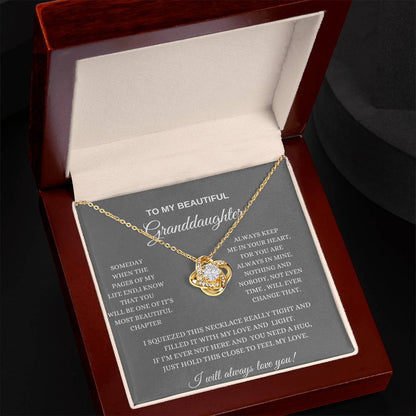 To My Beautiful Granddaughter/ Love Necklace -GR