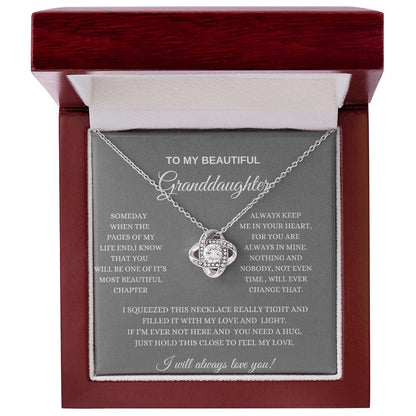 To My Beautiful Granddaughter/ Love Necklace -GR