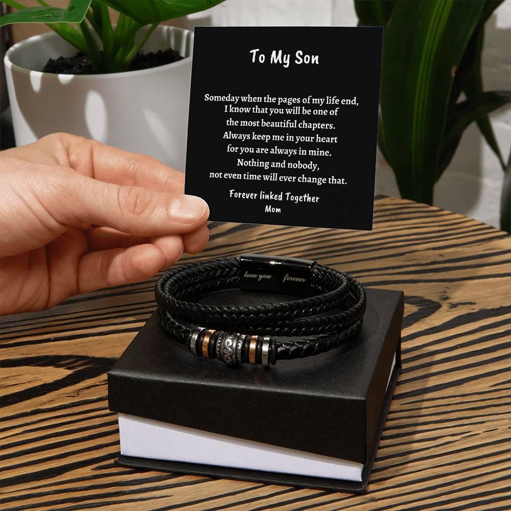 To My Son/ Love you Forever Men's bracelet