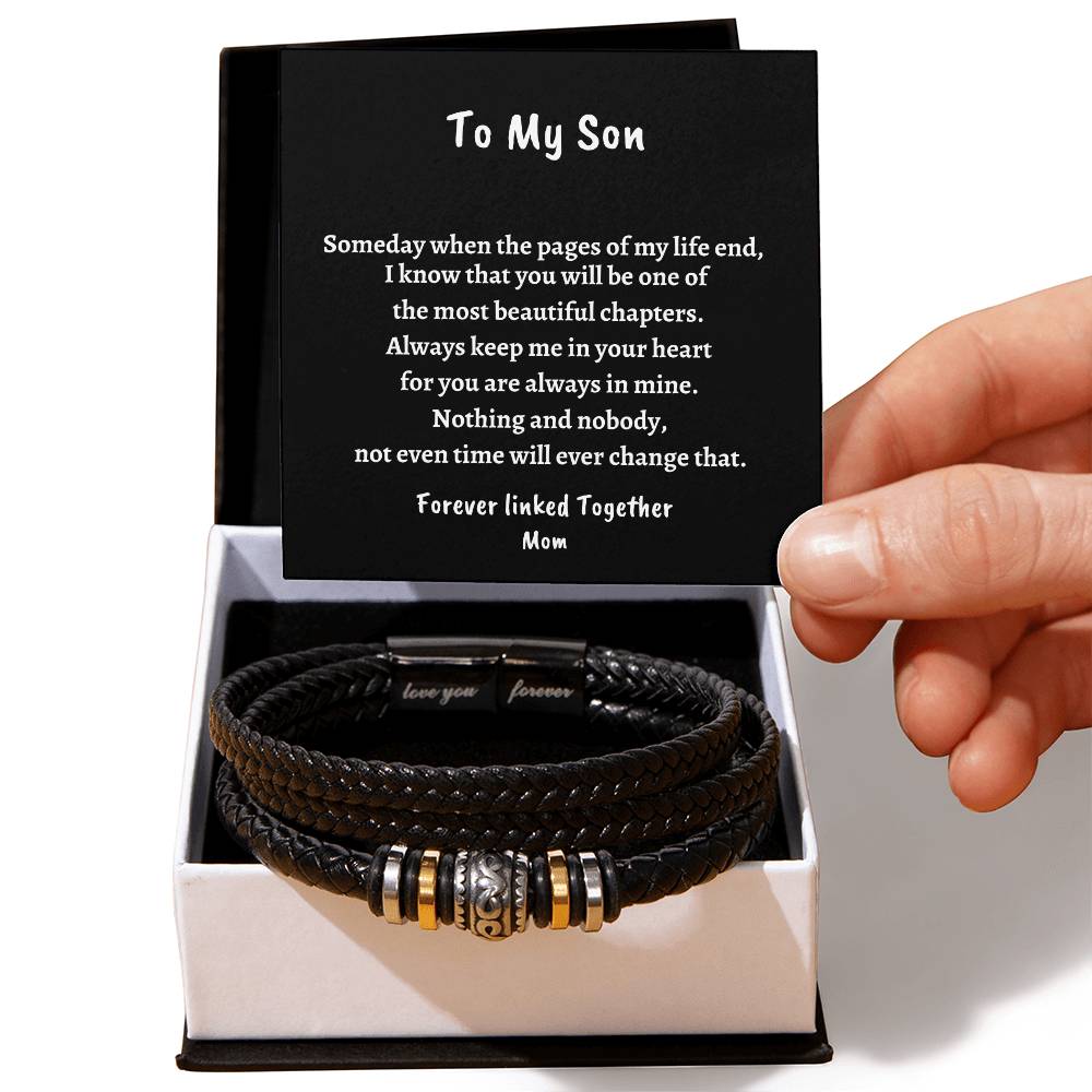 To My Son/ Love you Forever Men's bracelet