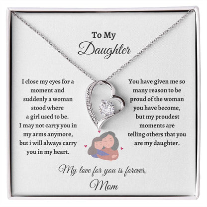 To My Daughter, Love Always, Forever Love Necklace