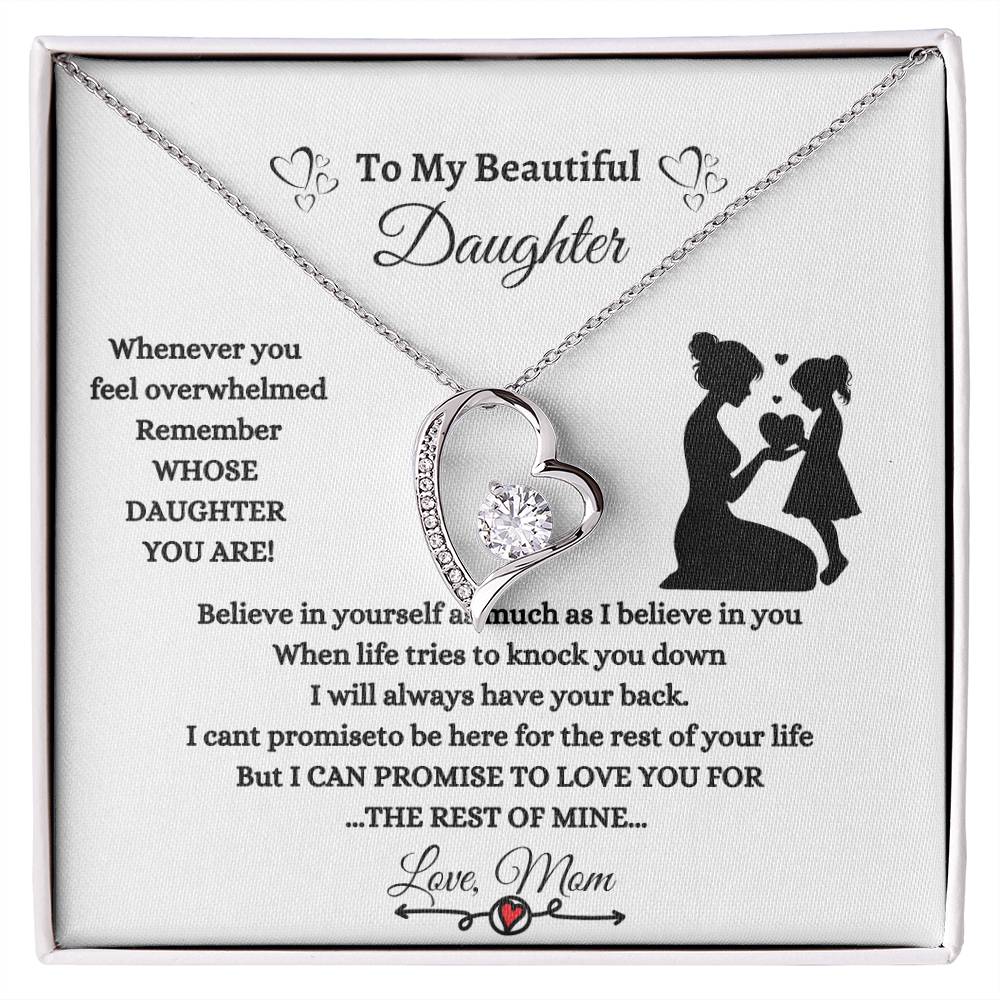 To My Beautiful Daughter/I Believe in You/Forever Love Necklace