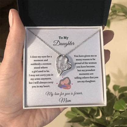 To My Daughter, Love Always, Forever Love Necklace