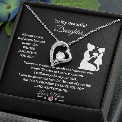 To My Beautiful Daughter/I Believe in You/ Forever Love Necklace