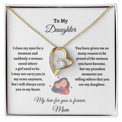 To My Daughter, Love Always, Forever Love Necklace