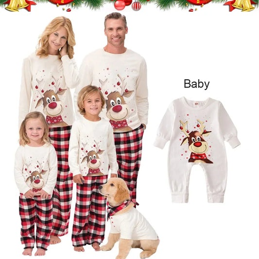 Merry Deer Family Pajamas Set